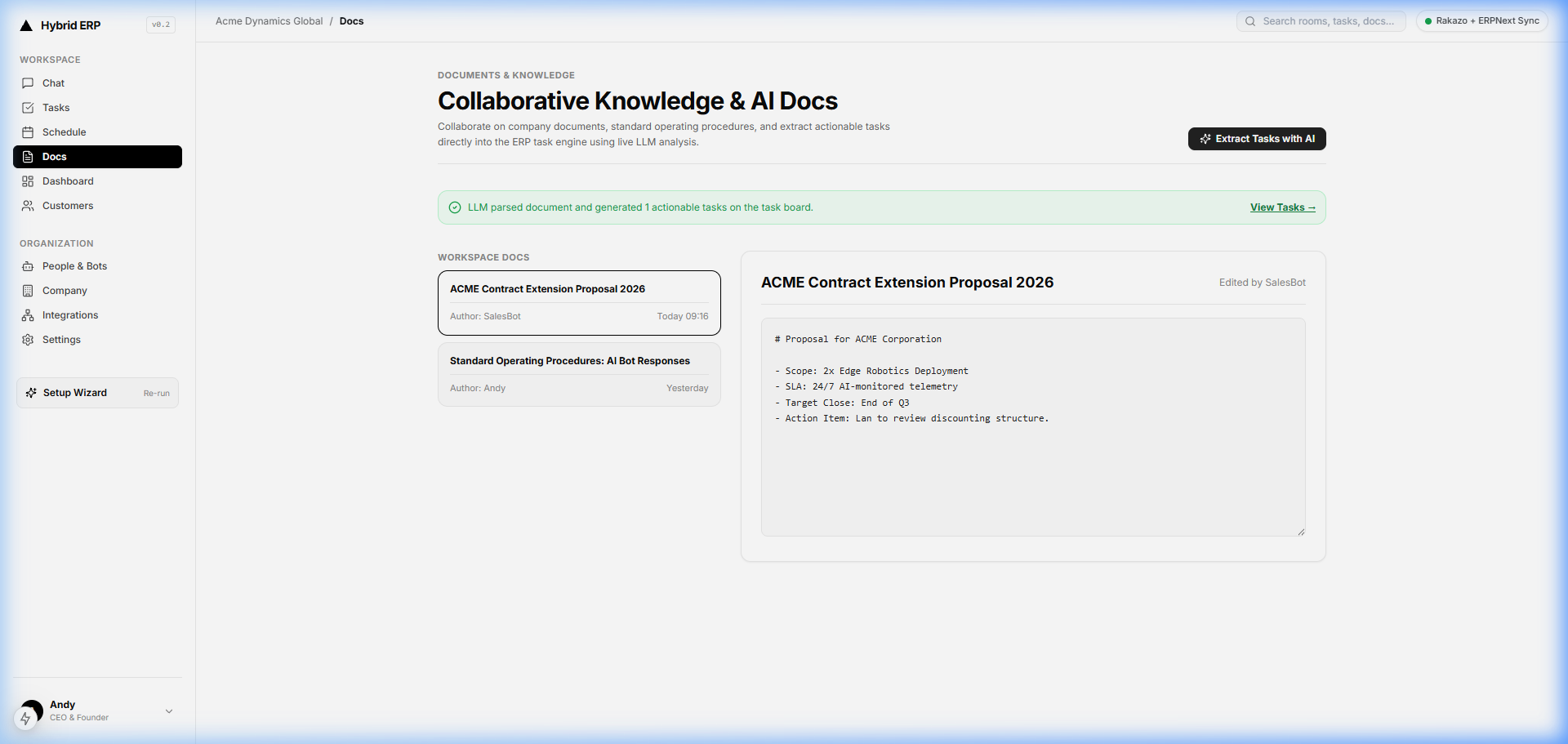 DualForceOS Document Extraction View